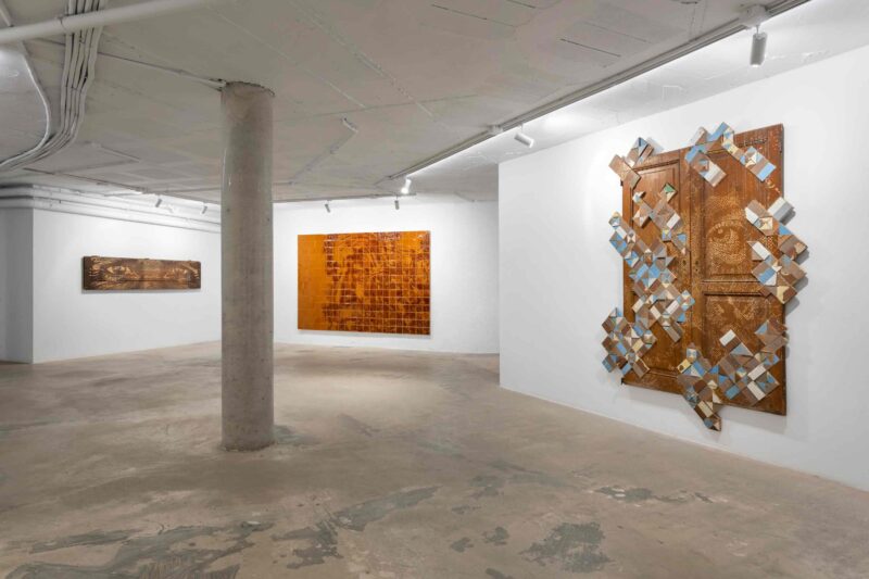 Installation shot from VHILS: Latent, @ Baró