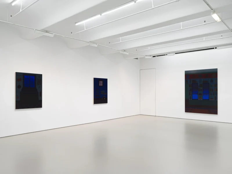 Installation shot from Becky Suss: Night House, @ Jack Shainman Gallery