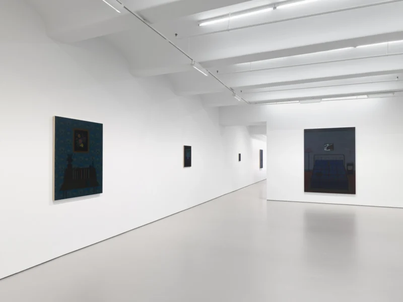 Installation shot from Becky Suss: Night House, @ Jack Shainman Gallery