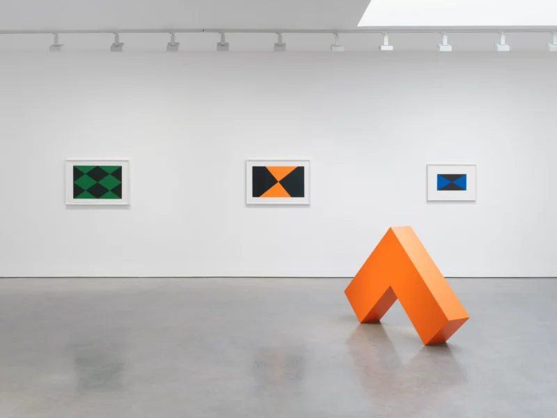 Installation shot from Carmen Herrera: Pulse, Pause, Repeat, @ Lisson Gallery