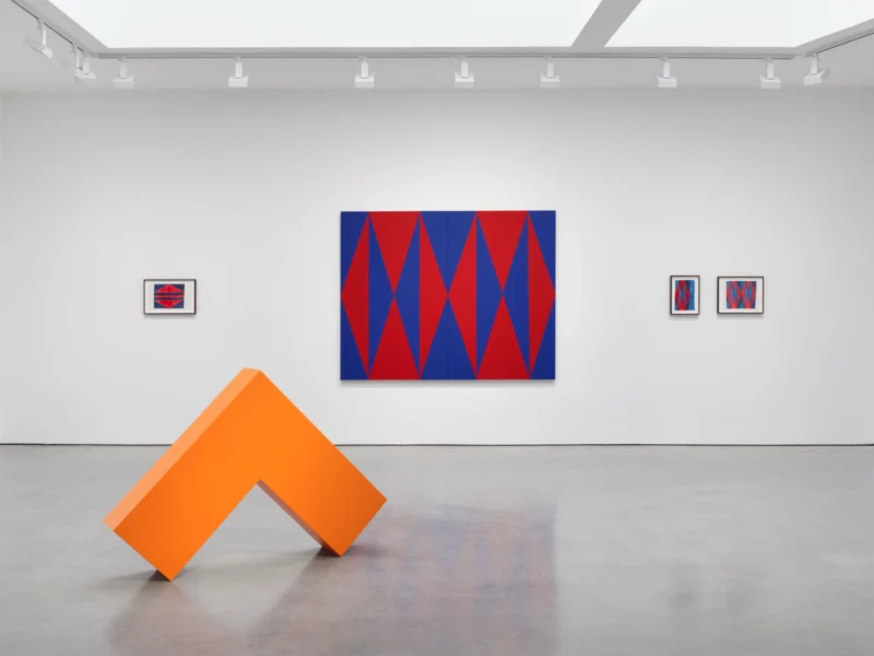 Installation shot from Carmen Herrera: Pulse, Pause, Repeat, @ Lisson Gallery