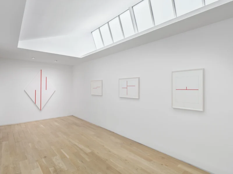 Installation shot from Carmen Herrera: Pulse, Pause, Repeat, @ Lisson Gallery
