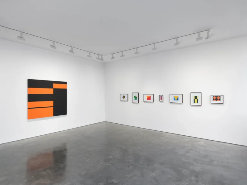 Installation shot from Carmen Herrera: Pulse, Pause, Repeat, @ Lisson Gallery