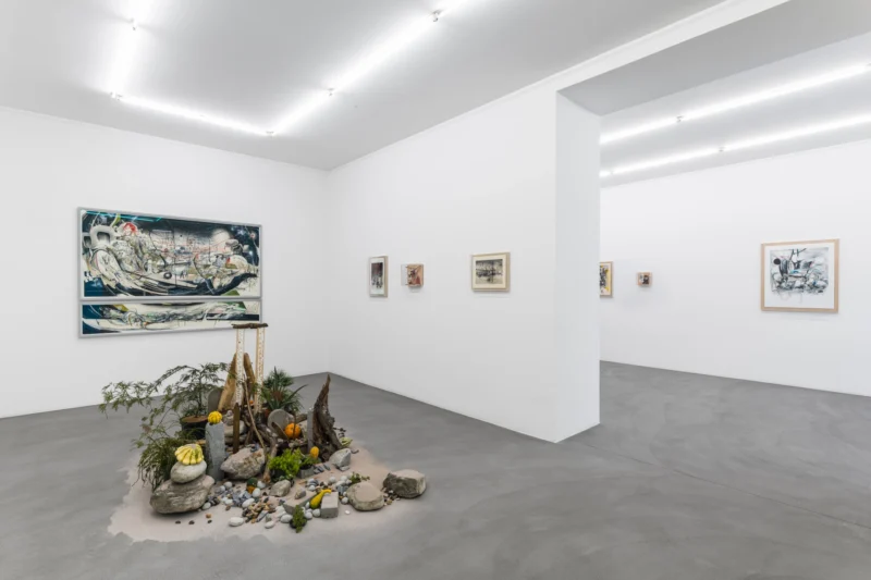 Installation shot from Hiroki Tsukuda: Inferno, @ Mai 36 Galerie