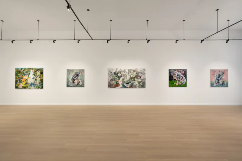 Installation shot from Rafael Megall: Idols In Bloom, @ Mek Contemporary