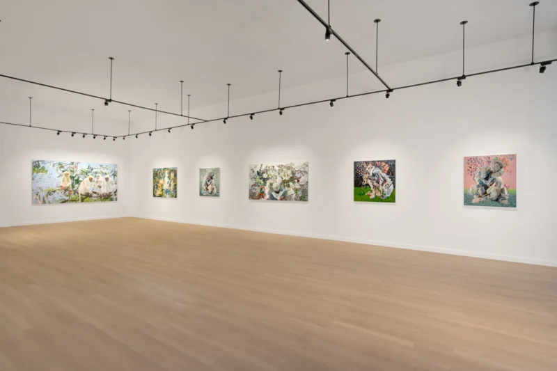 Installation shot from Rafael Megall: Idols In Bloom, @ Mek Contemporary