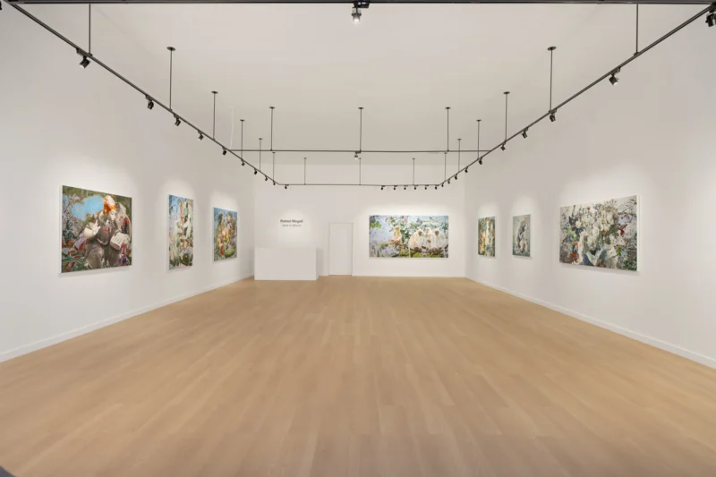 Installation shot from Rafael Megall: Idols In Bloom, @ Mek Contemporary