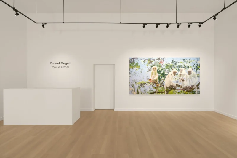 Installation shot from Rafael Megall: Idols In Bloom, @ Mek Contemporary