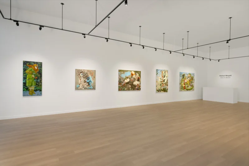 Installation shot from Rafael Megall: Idols In Bloom, @ Mek Contemporary