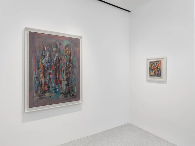 Installation shot from Norman Lewis: Jumping Jive, @ Michael Rosenfeld Gallery