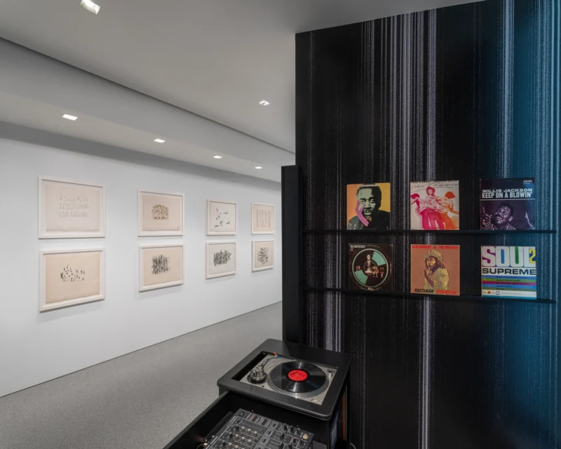 Installation shot from Norman Lewis: Jumping Jive, @ Michael Rosenfeld Gallery