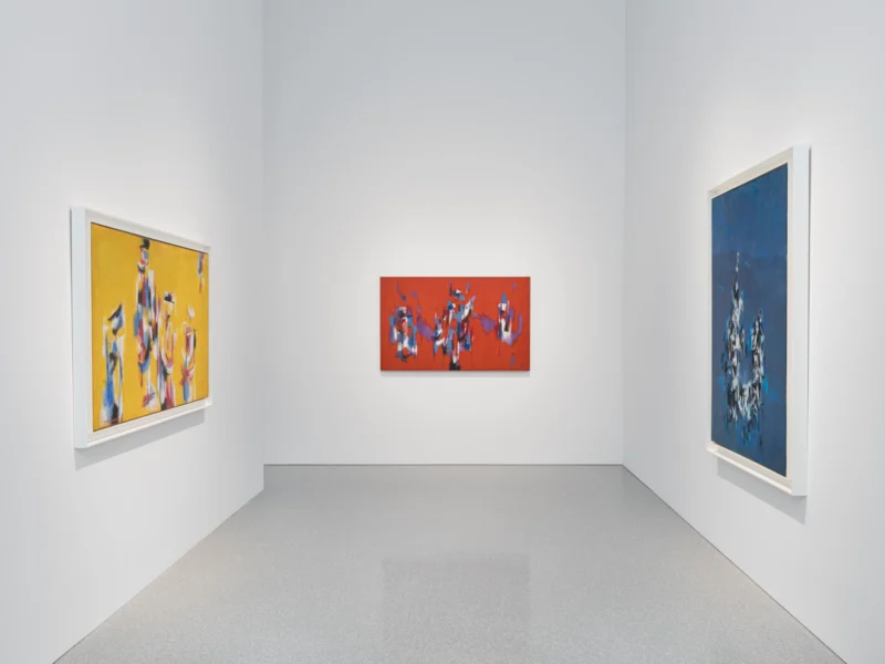 Installation shot from Norman Lewis: Jumping Jive, @ Michael Rosenfeld Gallery