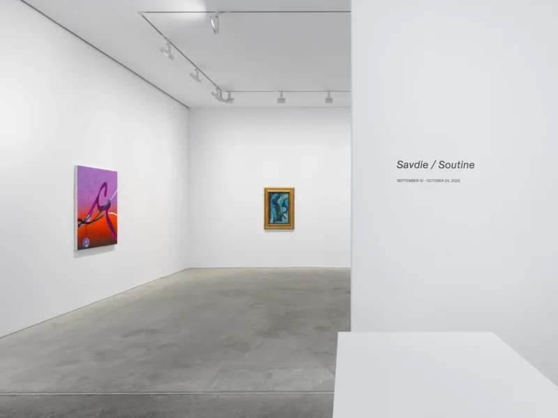 Installation shot from Savdie / Soutine, @ NORR COHAN