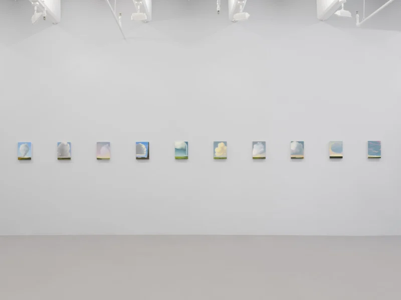 Installation shot from Na Kim: Blue, @ Nicola Vassell Gallery