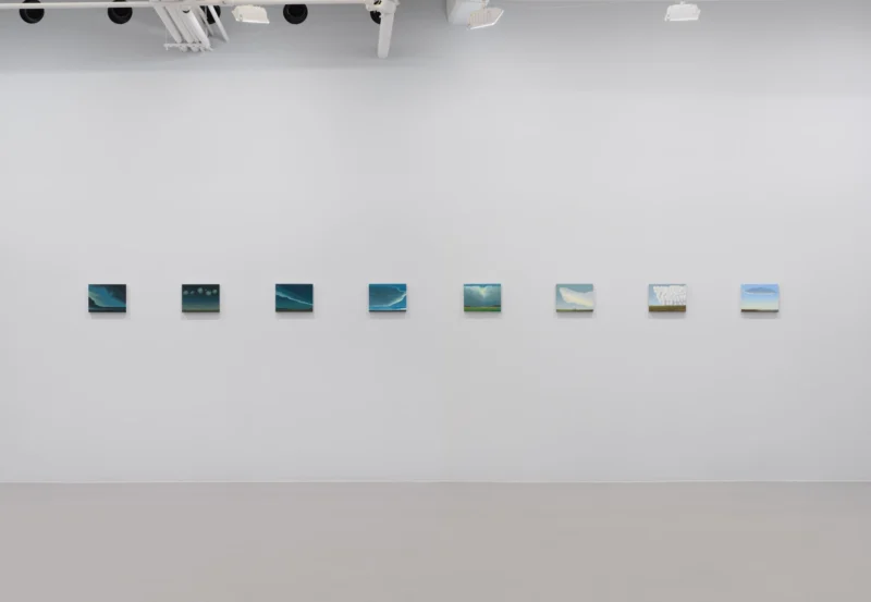 Installation shot from Na Kim: Blue, @ Nicola Vassell Gallery