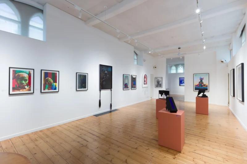 Installation shot from Zana Masombuka | Spotlight: Benji Reid, @ October Gallery