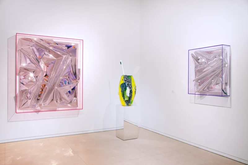 Installation shot from Anselm Reyle: Tequila Sunrise, @ Opera Gallery