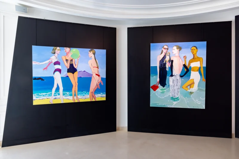 Installation shot from Xevi Solà: Thoughts of a Bigger Splash, @ Opera Gallery