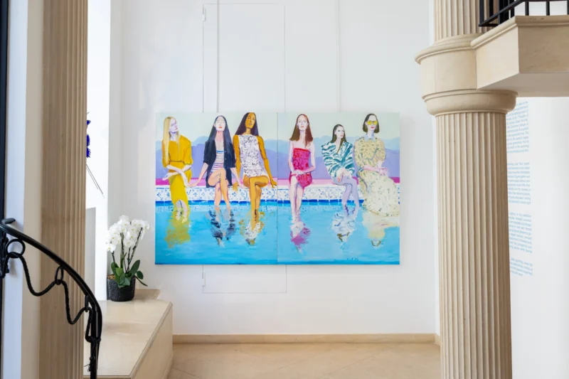 Installation shot from Xevi Solà: Thoughts of a Bigger Splash, @ Opera Gallery
