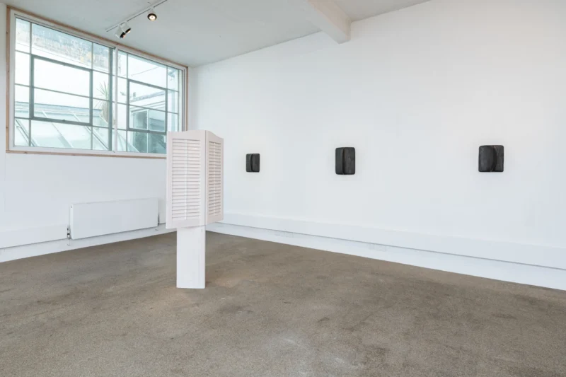 Installation shot from Mac Collins: Between the Rafters, @ Palmer Gallery