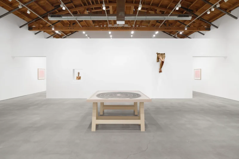Installation shot from Paul Pfeiffer: Olympia, @ Perrotin