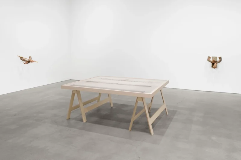 Installation shot from Paul Pfeiffer: Olympia, @ Perrotin