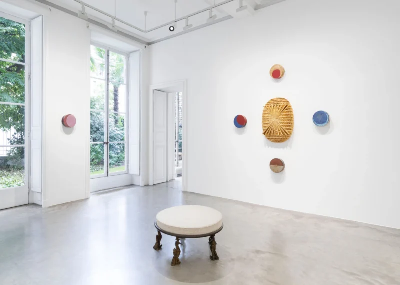Installation shot from Johan Creten: Les Chiens de Pavlov, @ Perrotin