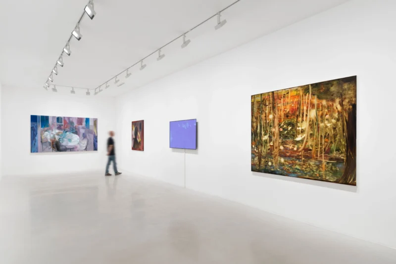 Installation shot from Restons Unis 2, @ Perrotin