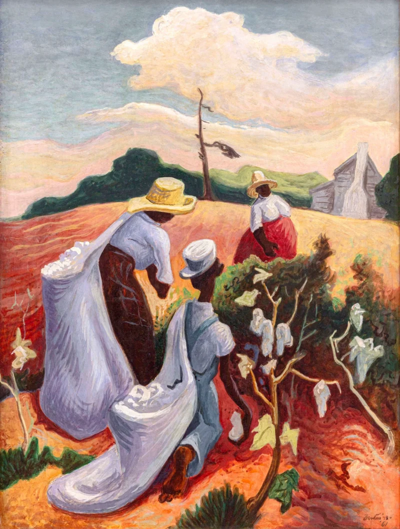 Thomas Hart Benton, Edge of the Field (Cotton Pickers), 1943–61