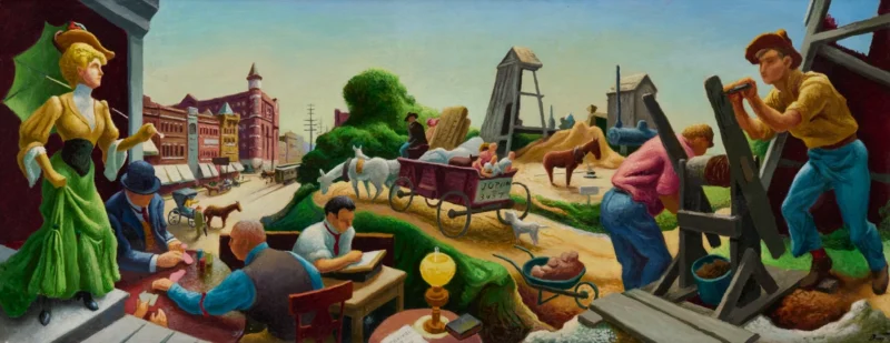 Thomas Hart Benton, Study for “Joplin at the Turn of the Century”, 1972