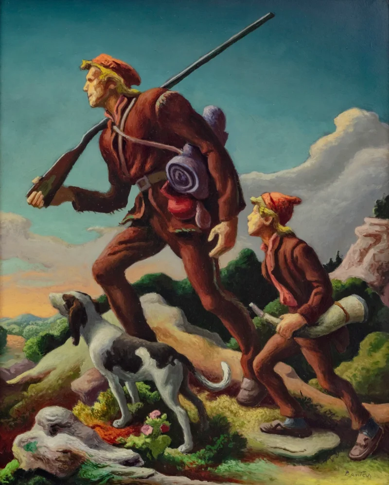 Thomas Hart Benton, Study for “The Kentuckian”, 1954