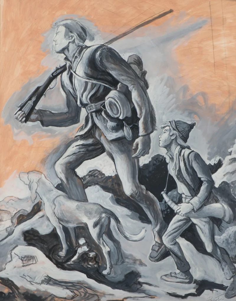 Thomas Hart Benton, Study for “The Kentuckian”, 1954