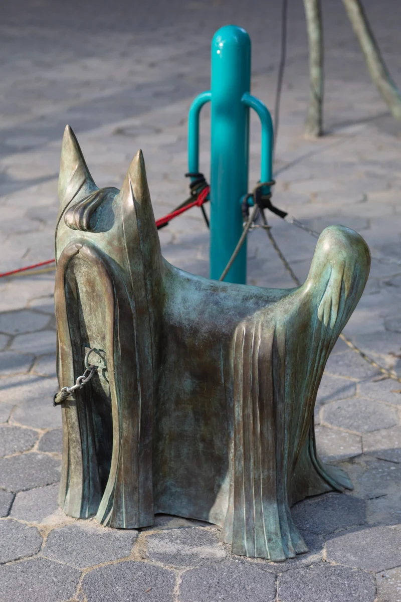 Installation shot from Camille Henrot: Dogs, @ Public Art Fund