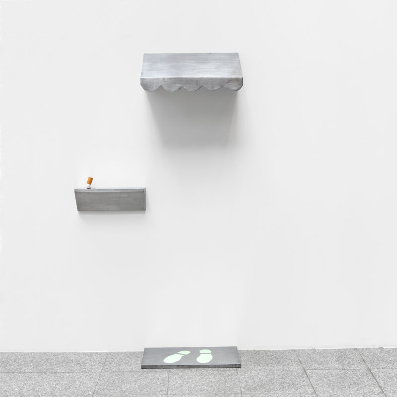 Installation shot from Hauck Plümpe: Organisation von Pause, @ Galerie Bärbel Grässlin
