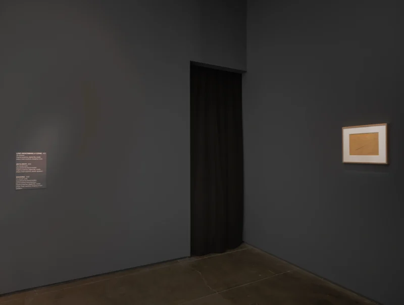 Installation shot from Anthony McCall: Solid Light, 1973, 2020, 2026, @ Sean Kelly Gallery