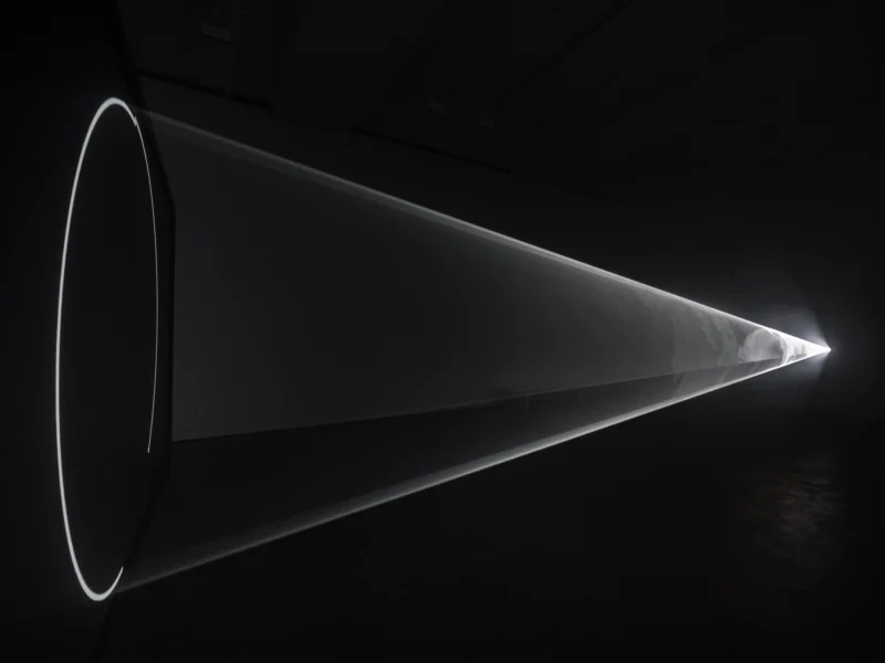 Installation shot from Anthony McCall: Solid Light, 1973, 2020, 2026, @ Sean Kelly Gallery