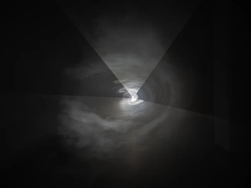 Installation shot from Anthony McCall: Solid Light, 1973, 2020, 2026, @ Sean Kelly Gallery