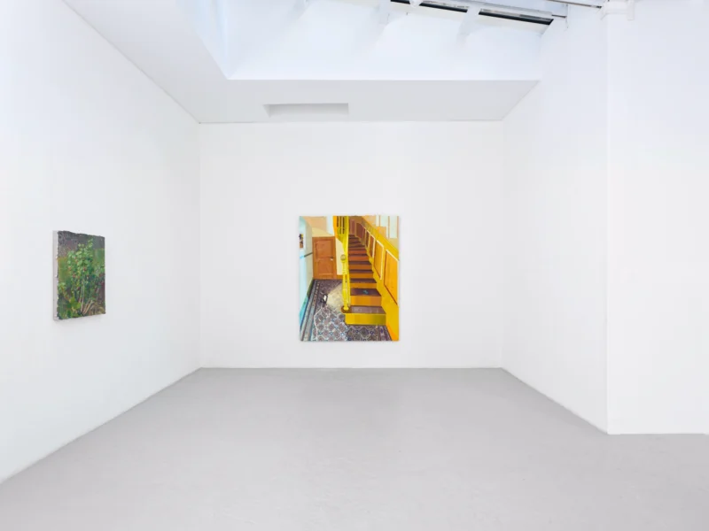 Installation shot from Mathieu Cherkit: Tendrement, @ Semiose