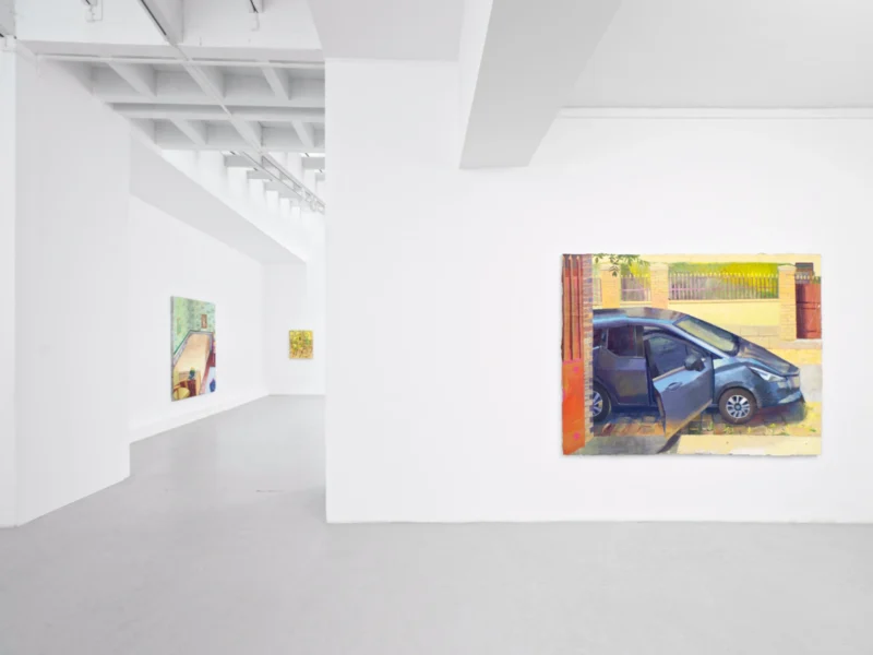Installation shot from Mathieu Cherkit: Tendrement, @ Semiose