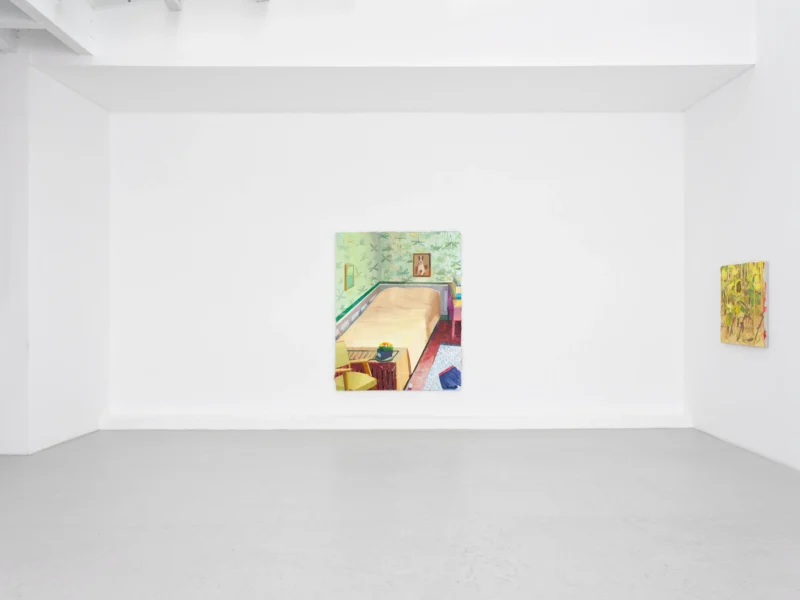 Installation shot from Mathieu Cherkit: Tendrement, @ Semiose