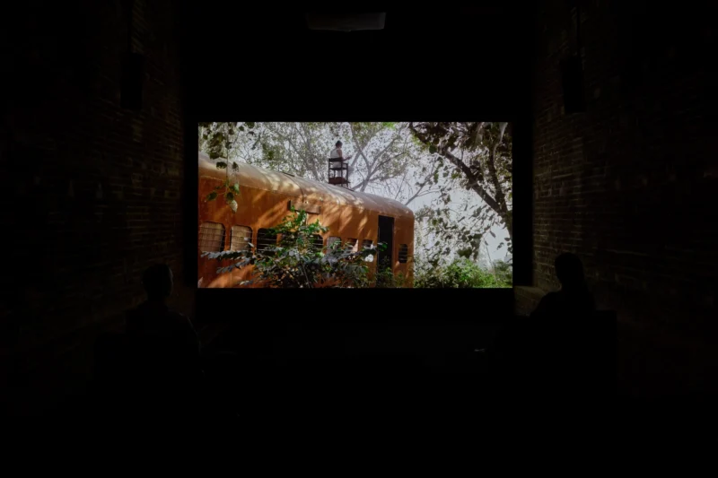 Installation shot from Amar Kanwar, @ Serpentine Galleries