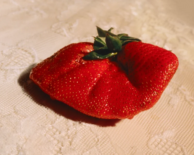 Shaun Pierson, Untitled (Strawberry on Lace), 2026