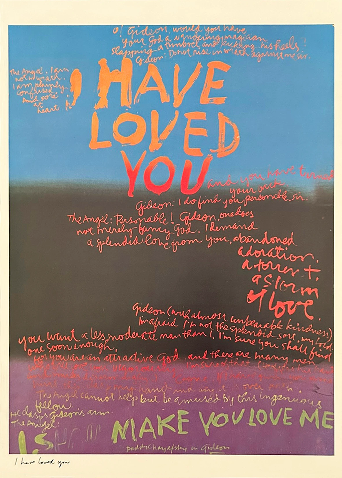 Sister Corita, I have loved you, 1968