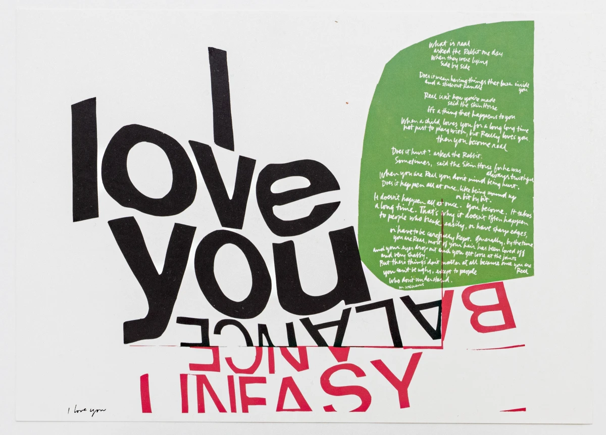 Sister Corita, I love you, 1968