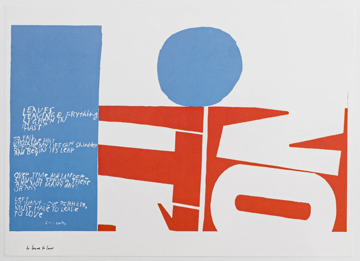 Sister Corita, to leave to love, 1968