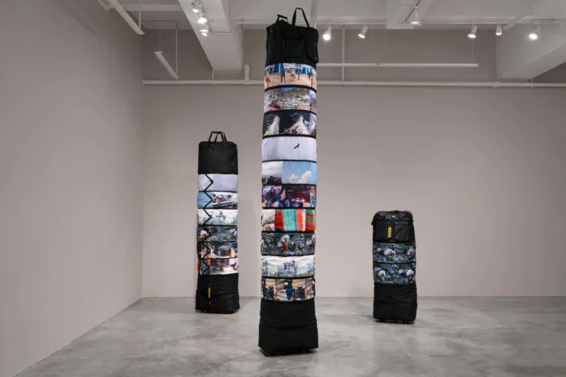 Installation shot from Maia Ruth Lee: Double Vision, @ Tina Kim Gallery