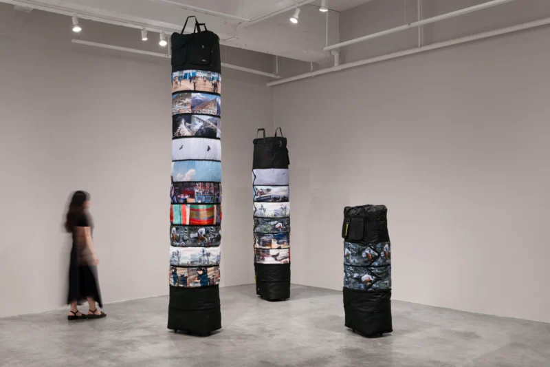 Installation shot from Maia Ruth Lee: Double Vision, @ Tina Kim Gallery