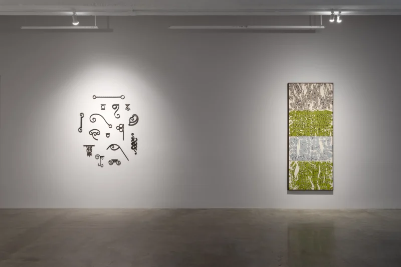 Installation shot from Maia Ruth Lee: Double Vision, @ Tina Kim Gallery