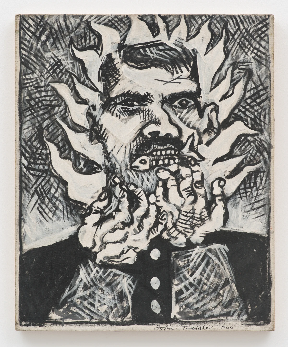 John Tweddle, Untitled (Self-Portrait with Fish), 1966