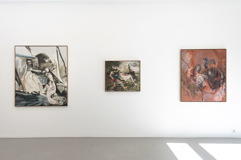 Installation shot from Andy Denzler: Renaissance Paintings Reloaded, @ Galerie Peter Kilchmann